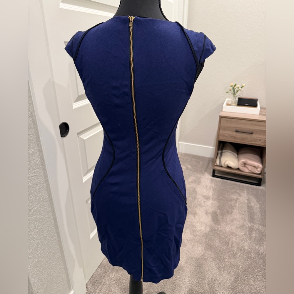 Express Deep Blue Mini Dress - Picture 2 of 3